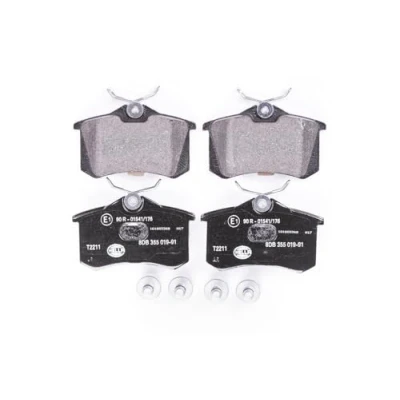 Abbildung von HELLA 8DB 355 019 911 Bremsbelagsatz nicht für Verschleißwarnanzeiger vorbereitet mit Bremssattelschrauben RENAULT: MEGANE 2, SCENIC 3