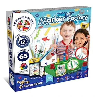 Abbildung von Science4you Bleistiftstudio für Kinder Macht Filzstifte bunt und magische Bleistifte Kinder, 65 Inhalte, Educatif Spielzeug Mädchen Jungen, Geschenkidee 6 7 8 9 Jahren