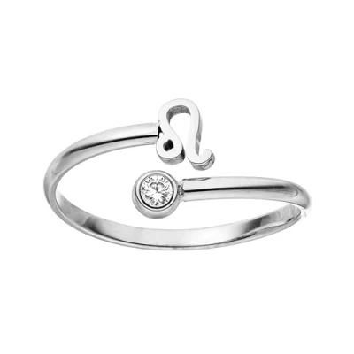 Abbildung von Purelei® Sternzeichen Ring Löwe (Silber) Wasserfester Damenring aus langlebigem Edelstahl Verstellbare Ringe von Größe 50 bis 60 Modeschmuck für deinen individuellen Look