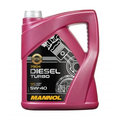 Abbildung von Mannol Diesel Turbo 5W 40 5l Motoröl MN7904 5 PEUGEOT: 206 Saloon, Hatchback, 407 BMW: 1 Touring