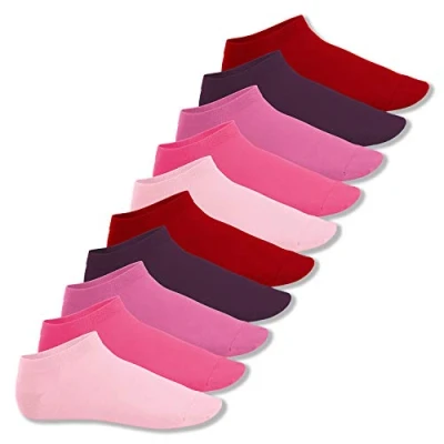Abbildung von Footstar Herren &amp; Damen Sneaker Socken (10 Paar), Kurze Sportsocken aus Baumwolle Sneak It! Schwarz 47 50