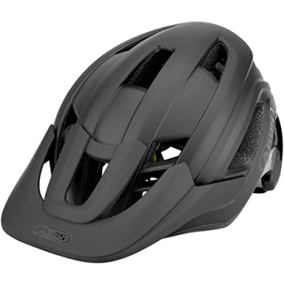 Abbildung von ABUS MTB Helm Cliffhanger MIPS Fahrradhelm für anspruchsvolle Trails mit Aufprallschutz &amp; großen Lüftungsöffnungen Damen und Herren Schwarz Matt, Größe M