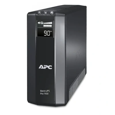 Abbildung von APC by Schneider Electric Back UPS PRO USV 900VA Leistung BR900G GR inkl. 150.000 Euro Geräteschutzversicherung (5 Schuko Ausgänge, Stromsparfunktion, Multifunktionsdisplay)