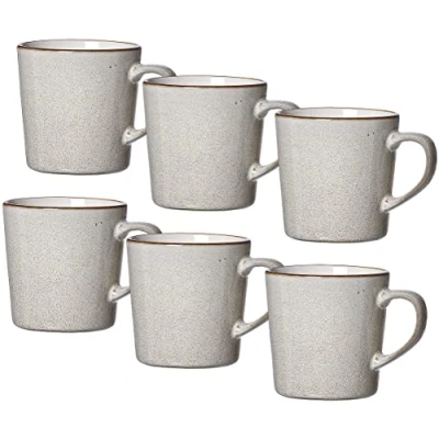 Abbildung von Ritzenhoff &amp; Breker Kaffeebecher Set Visby Tassen aus Steingut, Grau, 6 Stück
