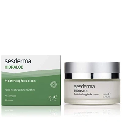 Abbildung von Sesderma Hidraloe Feuchtigkeitscreme für das Gesicht 50 ml, Intensive Feuchtigkeitspflege die Haut, Lang anhaltende Feuchtigkeitsversorgung und Schutz