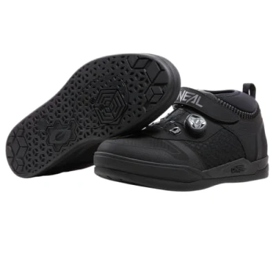 Abbildung von O&#039;NEAL Mountainbike Schuhe MTB Downhill Freeride Vegan SPD Pedalplatten kompatibel, Schnellschnür System, atmungsaktiv Session V.22 Shoe Erwachsene Schwarz Grau Größe 47