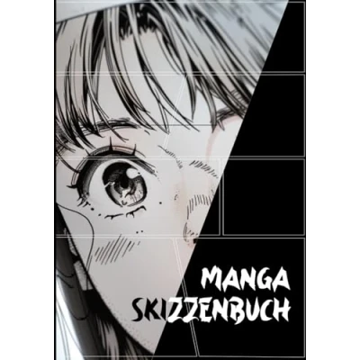 Abbildung von Manga Skizzenbuch: Zeichenbuch für Mangakas &amp; Comiczeichner Sketchbook mit vorgefertigten Layouts Perfekt das Zeichnen von Mangas, Comics und ... Panels 130 Seiten im B5 Format