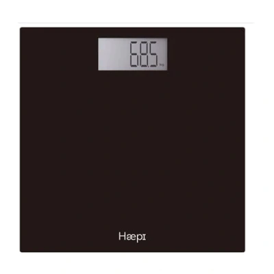 Abbildung von Haepi Elektronische Personenwaage mit großem Tablett, Display, große Zahlen und großes präzise maximale Kapazität von 180 kg Batterien im Lieferumfang