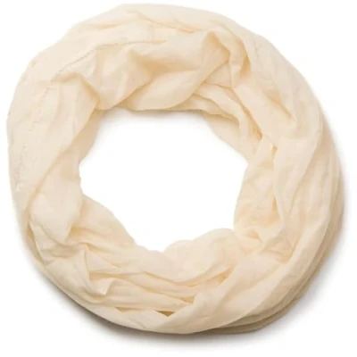 Abbildung von styleBREAKER leichter unifarbener Loop Schlauchschal, Sommerschal seidig, Halstuch Unisex einfarbig 01016076, Farbe:Creme Beige