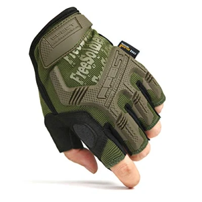 Abbildung von FREE SOLDIER Outdoor Handschuhe Vollfinger Taktische Herren Motorradhandschuhe mit gepolstertem für Fahrrad Airsoft Militär Paintball und andere Aktivitäten (Grün, XL)