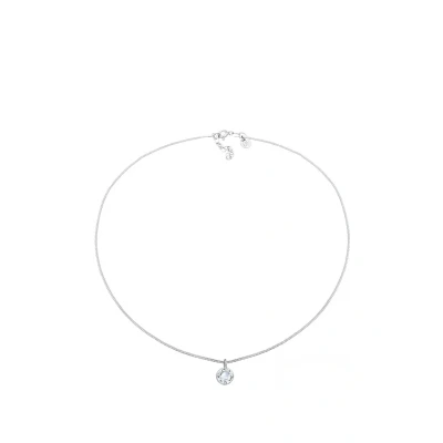 Abbildung von Elli Glass Crystal Halskette silvercoloured, Damen, Größe: 36, Silver coloured