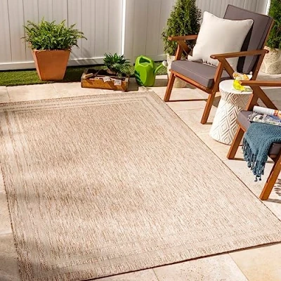 Abbildung von Surya Teppich »Cottage 2369«, rechteckig, 4 mm Höhe, In /Outdoor Boho Jute Optik, Balkon, Terrasse, Garten, Beige