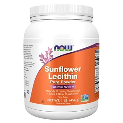 Abbildung von Now Foods, Sunflower Lecithin (Sonnenblumen Lecithin), Reines veganes Pulver, 454 g, Laborgeprüft, Glutenfrei, Sojafrei, Vegetarisch