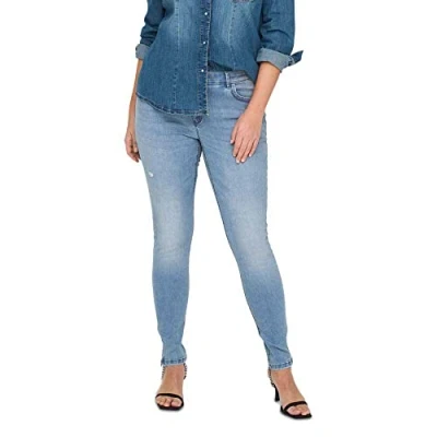 Abbildung von ONLY Carmakoma Carkarla Jeans Skinny Fit, Damen, Größe: 52x32, Light blue denim