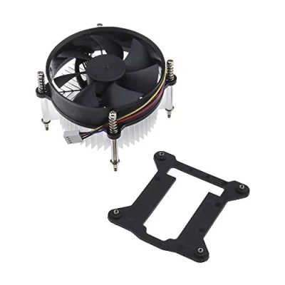 Abbildung von Create idea Leiser Lüfter mit CPU Kühlung und Kühlkörper Kompatibel Intel I3 I5 LGA 1150 1155 1156 3W 2200 U/min Kühler