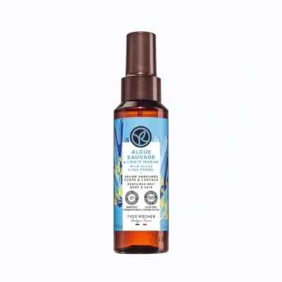 Abbildung von Yves Rocher BRUME PARFUMEE Parfümiertes Duftspray Körper und Haarspray Mit Duft von Wildalge &amp; Meerfenchel 100 ml