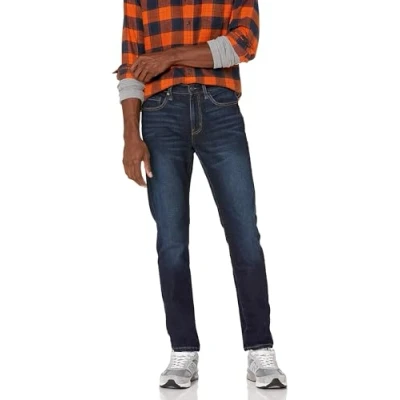 Abbildung von Amazon Essentials Herren Slim Fit Jeans, Indigo Waschung, 28W / 30L