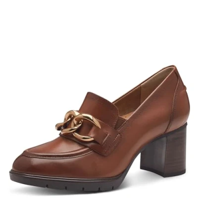 Abbildung von Tamaris Comfort Trotteur Plateaupumps, Damen, Größe: 40, Cognac Schuhe