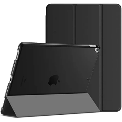 Abbildung von JETech Hülle für iPad Pro 12,9 (1. und 2. Generation, Modell 2015 2017), Schutzhülle mit Auto Schlaf/Wachen (Schwarz)
