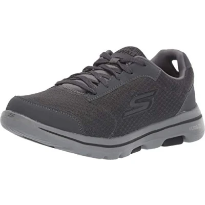 Abbildung von Skechers Herren Go Walk 5 Qualify Sneaker, Charcoal Textile Synthetic Black Trim, 42.5 EU