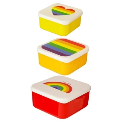 Abbildung von selezione varzi dal 1956 Set mit 3 Lebensmittelbehältern Regenbogen