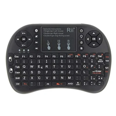 Abbildung von Rii Mini i8+ Bluetooth + Wireless (italienisches Layout) Tastatur mit Touchpad, USB Bluetooth, kompatibel Smart TV, TV Box, Tablet, Smartphone, Konsole, PC, Fire