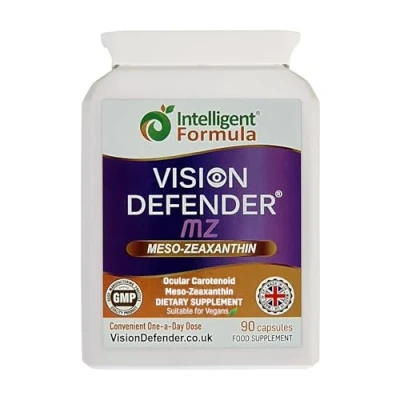 Abbildung von Meso Zeaxanthin Vision Defender MZ Nahrungsergänzung: für Augen Schützen und verbessern Sie die Makula Gesundheit Augenpflege mit vegan freundlichem hochwirksamen (90 Kapseln)