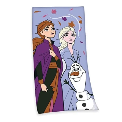 Abbildung von Disney&#039;s Die Eiskönigin 2 Velourstuch, 75x150 cm, 100% Baumwolle, Velours