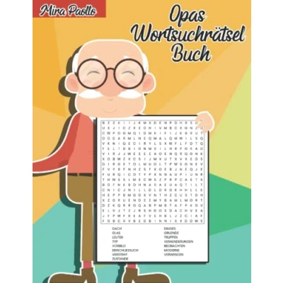 Abbildung von Opas Wortsuchrätsel Buch: Das Großdruck Rätselbuch für den besten Opa der Welt 100 Wortsuchen große Schrift Senioren