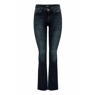 Abbildung von ONLY Onlblush LIFE MID Jeans Bootcut, Damen, Größe: Lx30, Blue black denim
