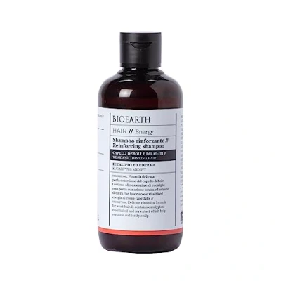 Abbildung von Bioearth Shampoo Stärkung der für Haar Schwach E Verdünnt: mit Oli von Eukalyptus Rosmarin 250 ML