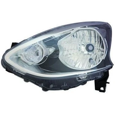 Abbildung von ABAKUS 215 11G2R LDEM2 Scheinwerfer rechts H4, WY21W, W5W schwarz ohne Lampenträger, Glühlampe P43t