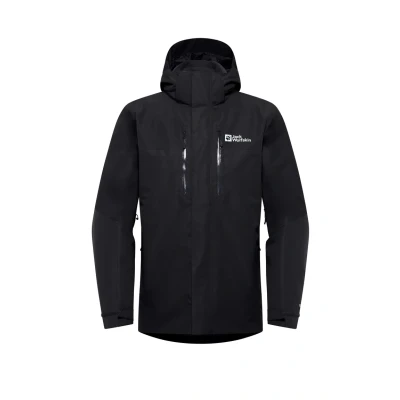 Abbildung von Jack Wolfskin Jasper 3IN1 JKT M Regenjacke / wasserabweisende Jacke, Herren, Größe: Small, Black