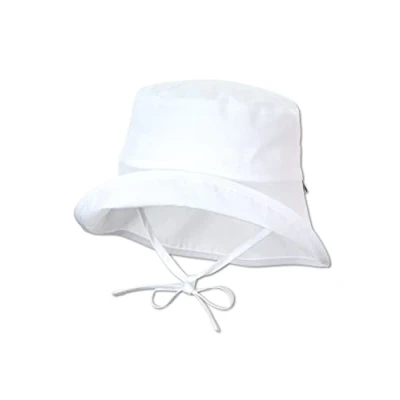 Abbildung von Sterntaler Baby Unisex Hut Sonnenhut uni Hut, Kopfbedeckung Sommer, Sommerhut aus Baumwolle weiß, 49