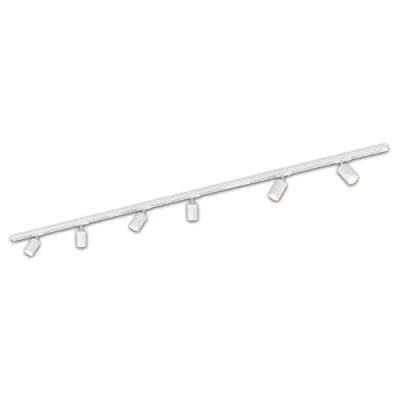 Abbildung von Schienensystem RAIL 230 V, weiß, 6 Spots, Länge 2,25 m