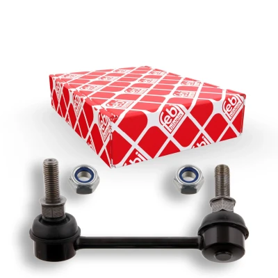 Abbildung von febi BILSTEIN 34561 Koppelstange Hinterachse links 105 M10 x 1,25 Plus mit selbstsichernder Mutter Stahl schwarz