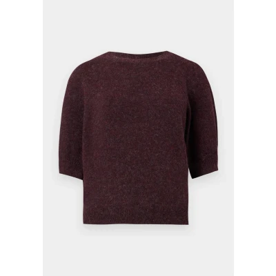 Abbildung von Vero Moda Vmdoffy O NECK Strickpullover, Damen, Größe: XS, Winetasting/black