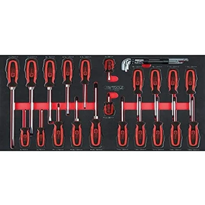 Abbildung von KS TOOLS 711.1029 Schraubendrehersatz Werkzeugmodul (PU Weichschaumeinlage)