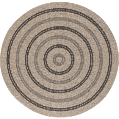 Abbildung von Livabliss Teppich »RYE« Rund 8 mm Höhe In /Outdoor Boho Jute Optik, Balkon, Terrasse, Garten,