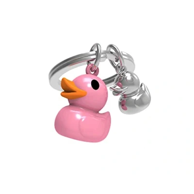 Abbildung von O meta[l]morphose METALMORPHOSE Schlüsselanhänger T Rex &amp; sein Knochen MTM225 01, Rosa, Einheitsgröße, modern, Taille unique, Zeitgenössisch