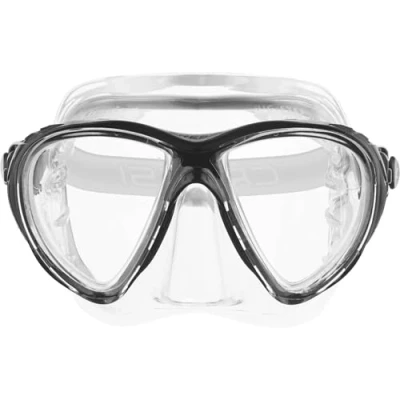 Abbildung von cressi Erwachsene Big Eyes Evolution Crystal Flossen, Transparent/Blau Weiß, Eine Größe