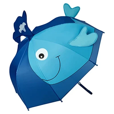 Abbildung von VON LILIENFELD Regenschirm Kinderschirm Wal Junge Mädchen Kids Leicht Sicher Meer Fisch bis ca. 8 Jahre