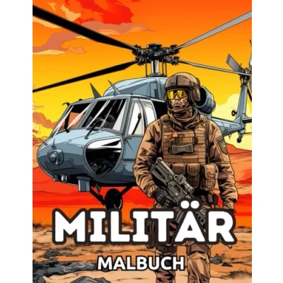 Abbildung von Malbuch Militär vol.2: für Kinder 4 12, &amp; Streitkräfte, Panzer, Hubschrauber, Soldaten, Gewehre, Marine, Flugzeuge, Schiffe, Hubschrauber ... Aktivitätsbuch Kinder/ 100 Seiten/8,5x11