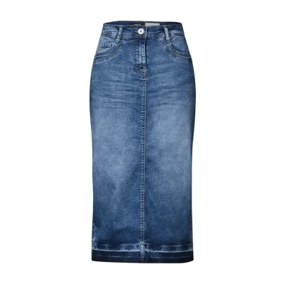 Abbildung von Cecil MIDI Bleistiftrock, Damen, Größe: 31, Blau