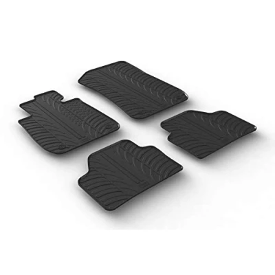Abbildung von Gledring 0352 Fußmattensatz Gummi vorne und hinten 4 schwarz 750mm 550mm BMW: X1