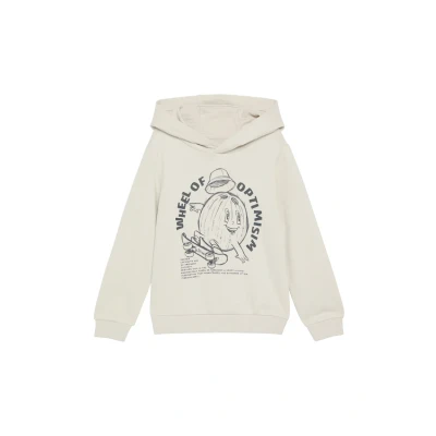Abbildung von s.Oliver Kapuzenpullover für Kinder, Größe: 116/122, Wollweiß