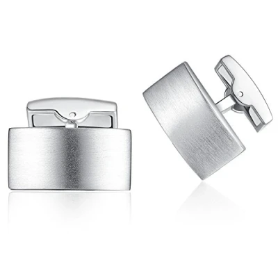 Abbildung von HONEY BEAR Herren Hochzeit Manschettenknöpfe Cufflinks Manschettenknopf (Silber)