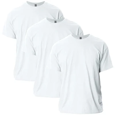 Abbildung von Gildan Unisex T shirt aus Ultra baumwolle, Stil G2000 Shirt, Weiß (3er pack), S