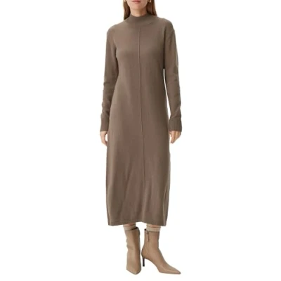 Abbildung von comma Strickkleid, Damen, Größe: 42, Cognac