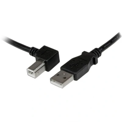 Abbildung von StarTech.com 1m USB 2.0 A auf B Kabel links gewinkelt St/St Druckerkabel
